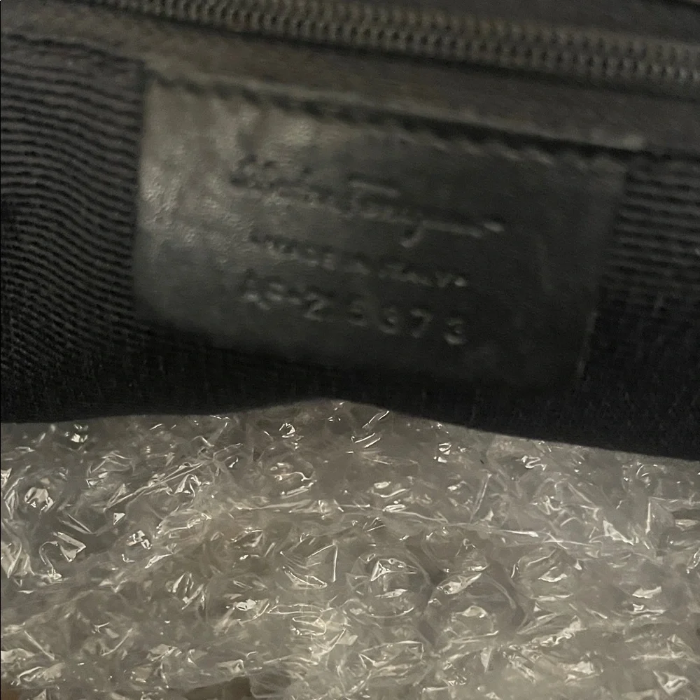 Salvatore Ferragamo Black Laptop Bag